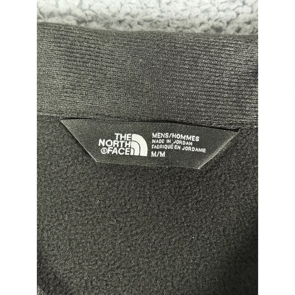 The North Face Skyline Jacket Men's Medium Black Fleece Half Zip Pullover Logo